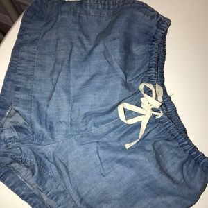 Soft denim shorts